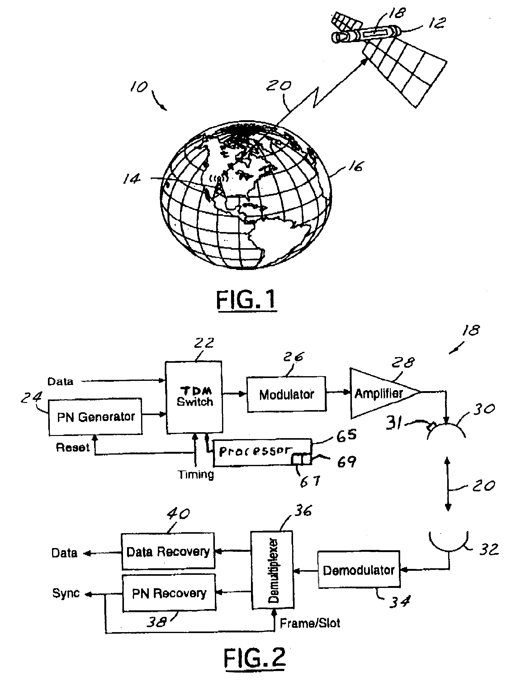 Multimode transmission system using TDMA