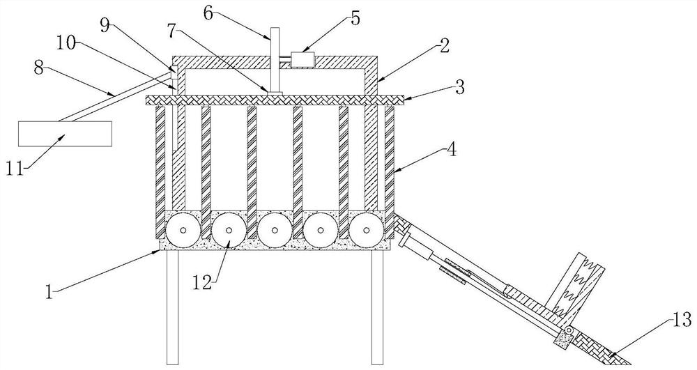 Logistics supply chain management device with automatic sorting function