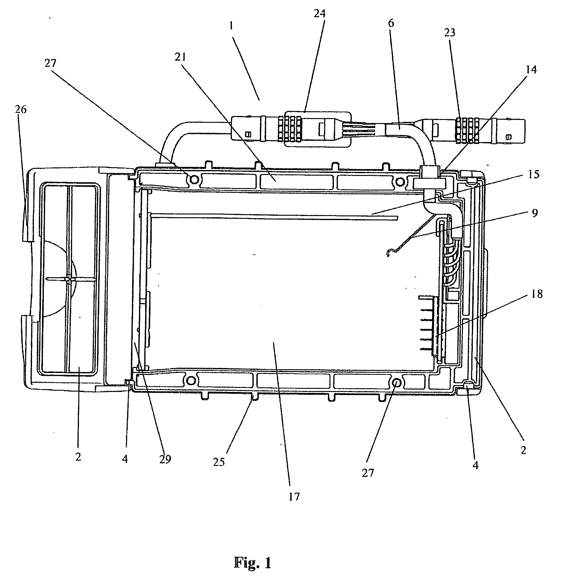 Battery receptacle