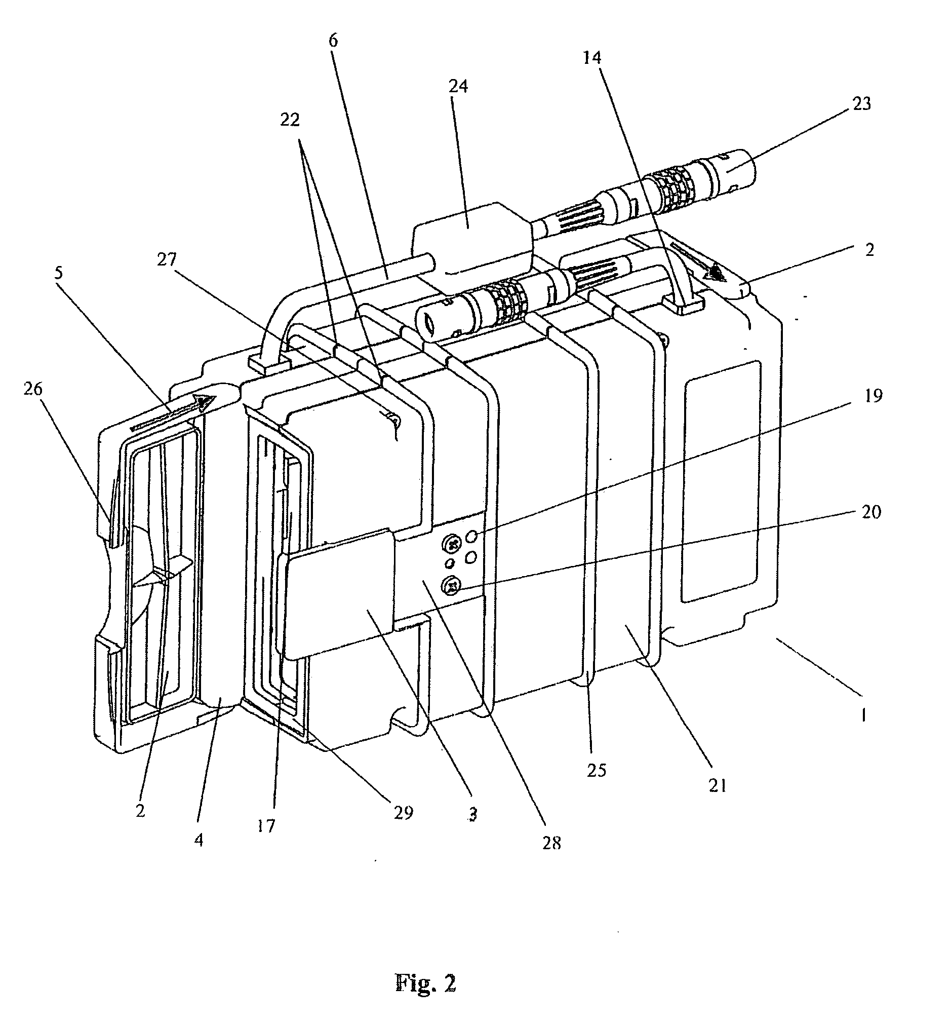 Battery receptacle