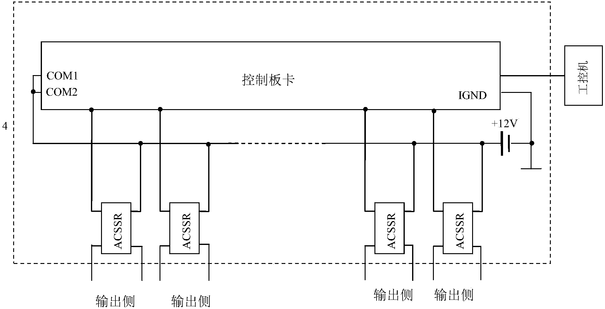 Protection property testing device of miniature circuit breaker and running method thereof