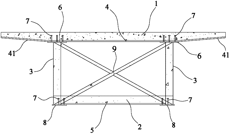 Polycarbonate (PC) composite bridge with corrugated steel webs and construction method for PC composite bridge