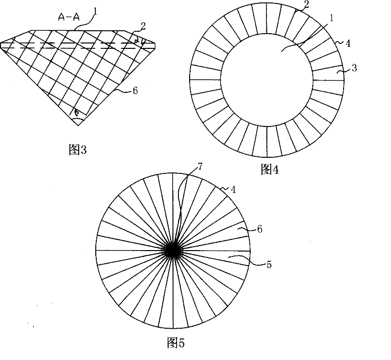 Method for cutting simulation artificial diamond