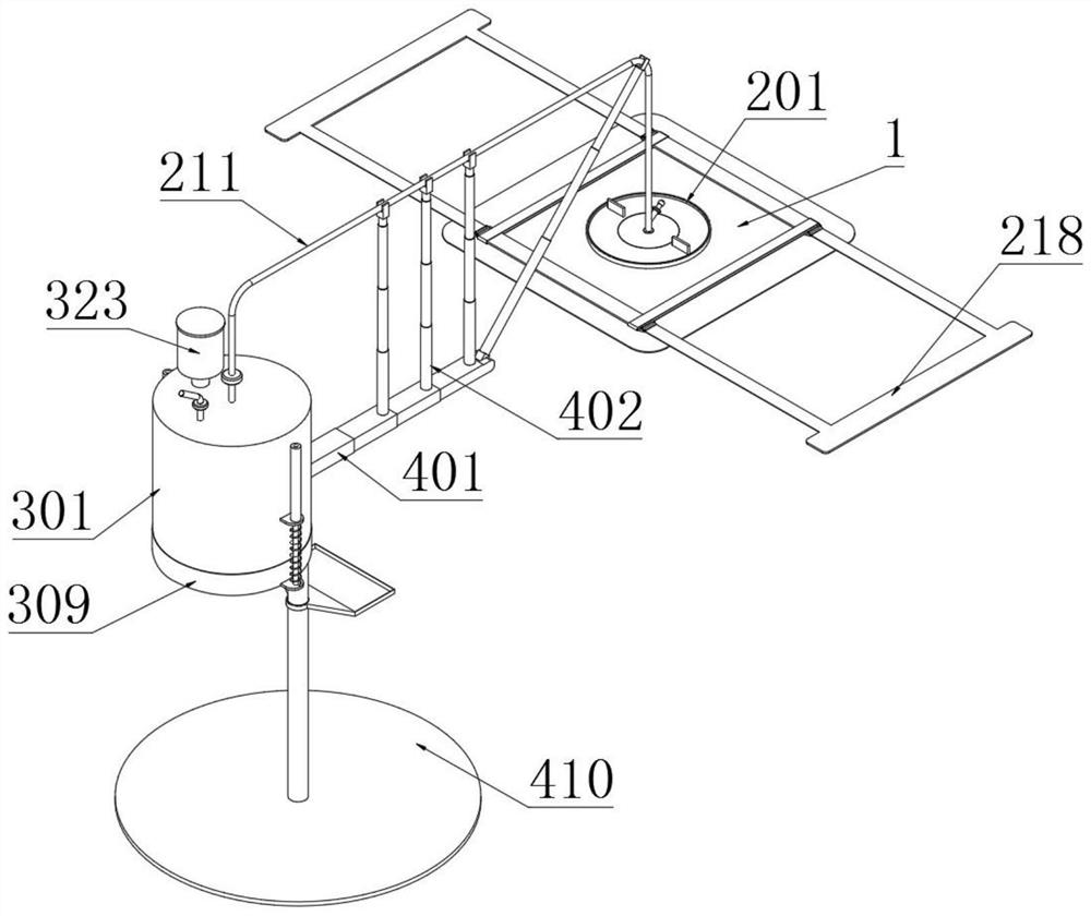 Negative pressure type drainage rehabilitation device for chronic wounds of old people