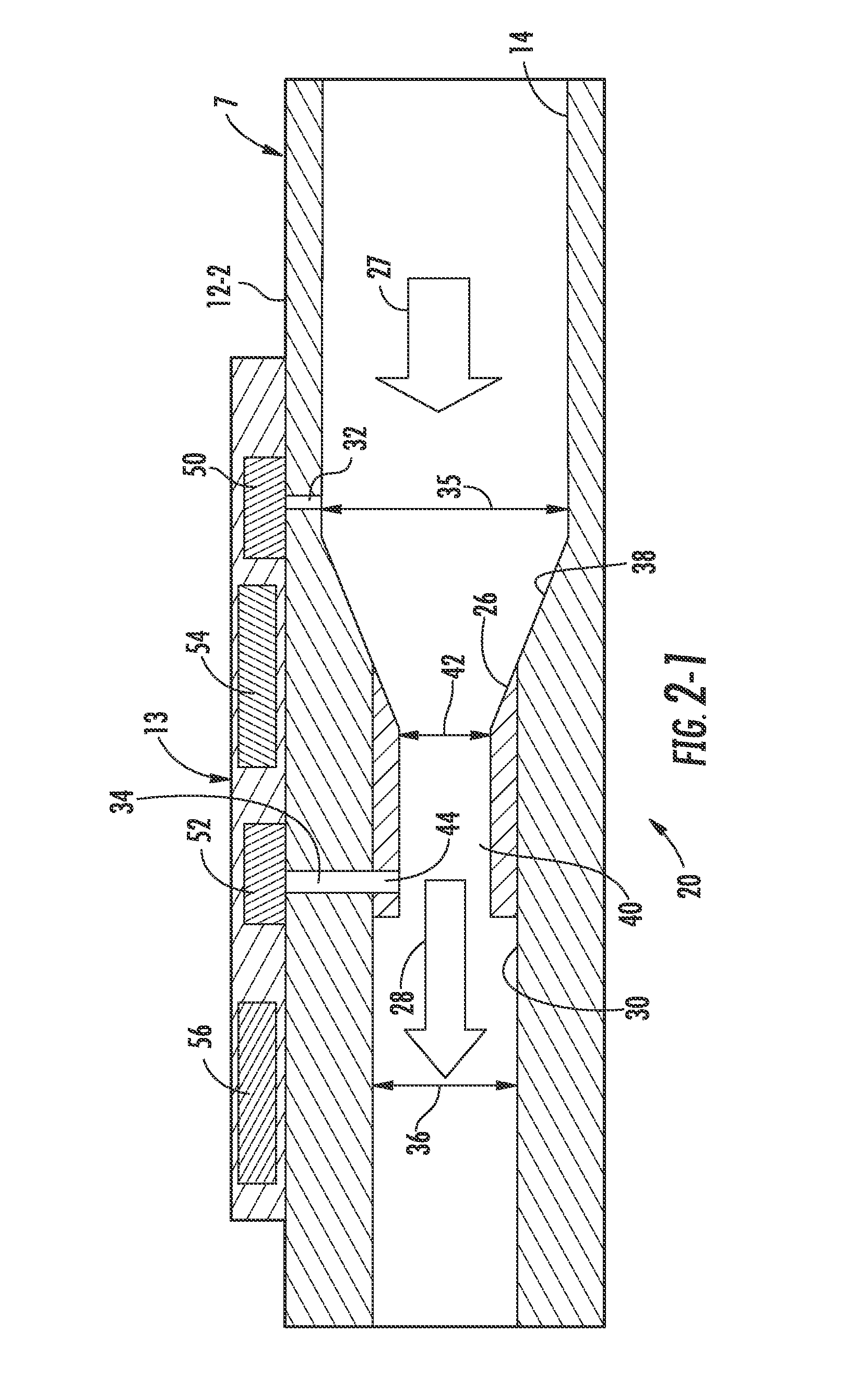 Flow restriction insert for differential pressure measurement