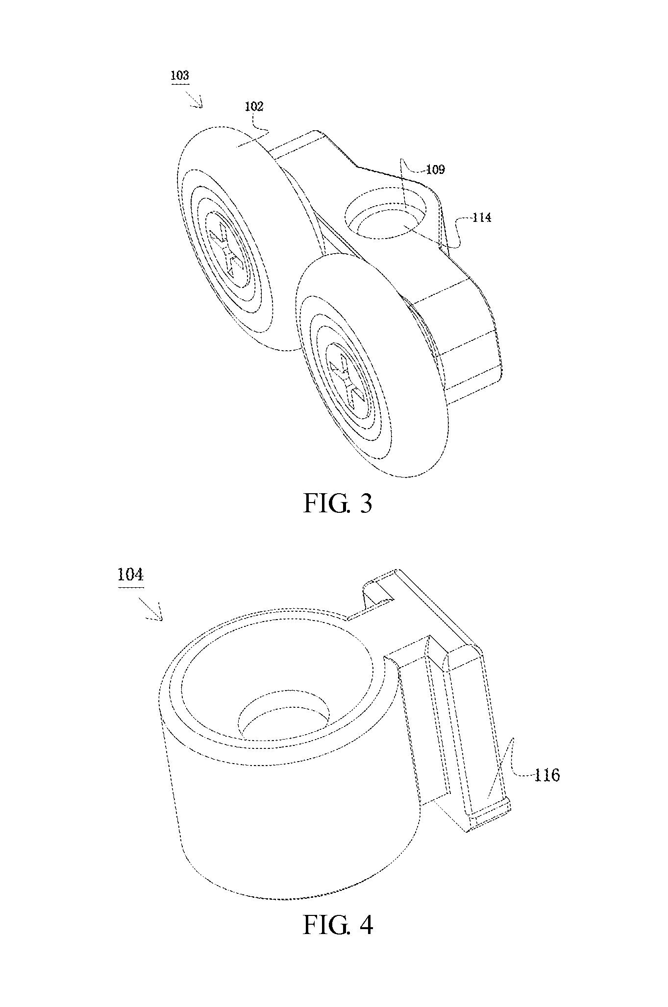 Shower door pulley device