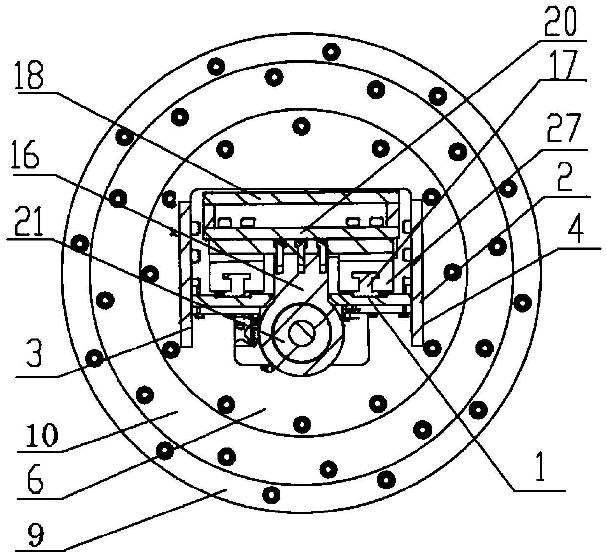 Manipulator lifting and rotating connecting structure