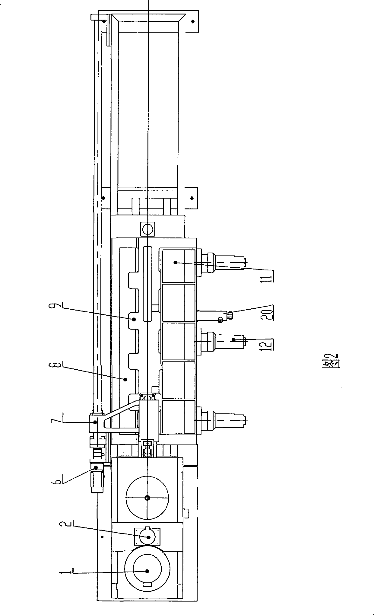 Equipment for finishing aligning, end-cutting and hole-punching at one time after rolling single end of vehicle plate spring