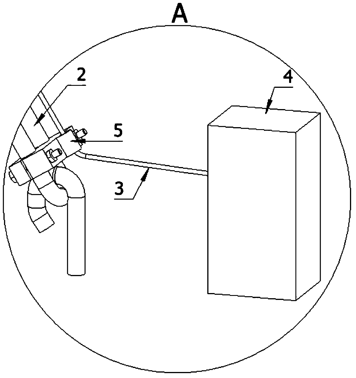 An anti-tipping device for electric poles