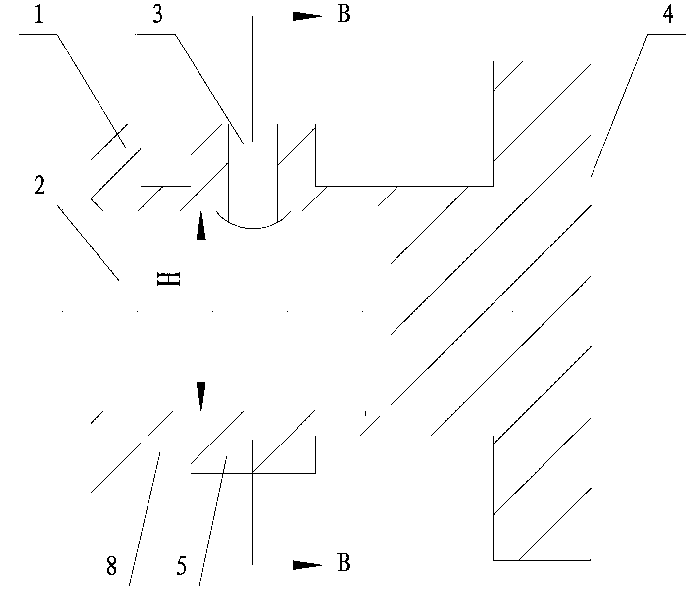 Auxiliary testing fixture for detecting geometric parameters of steep-pitch thread