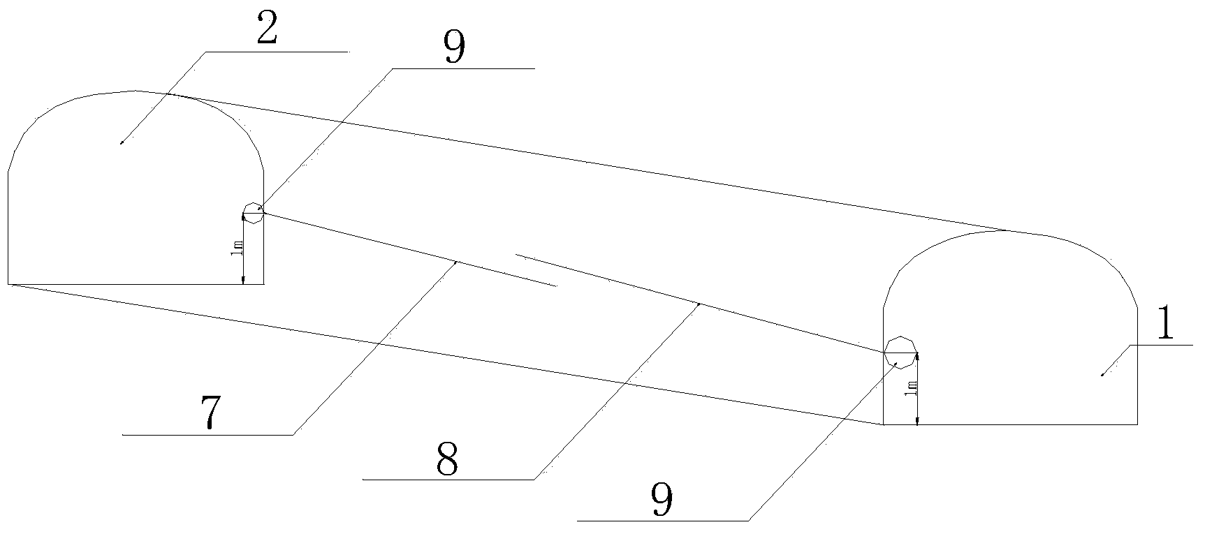 Method for bedding drilling and working surface gas pre-extraction