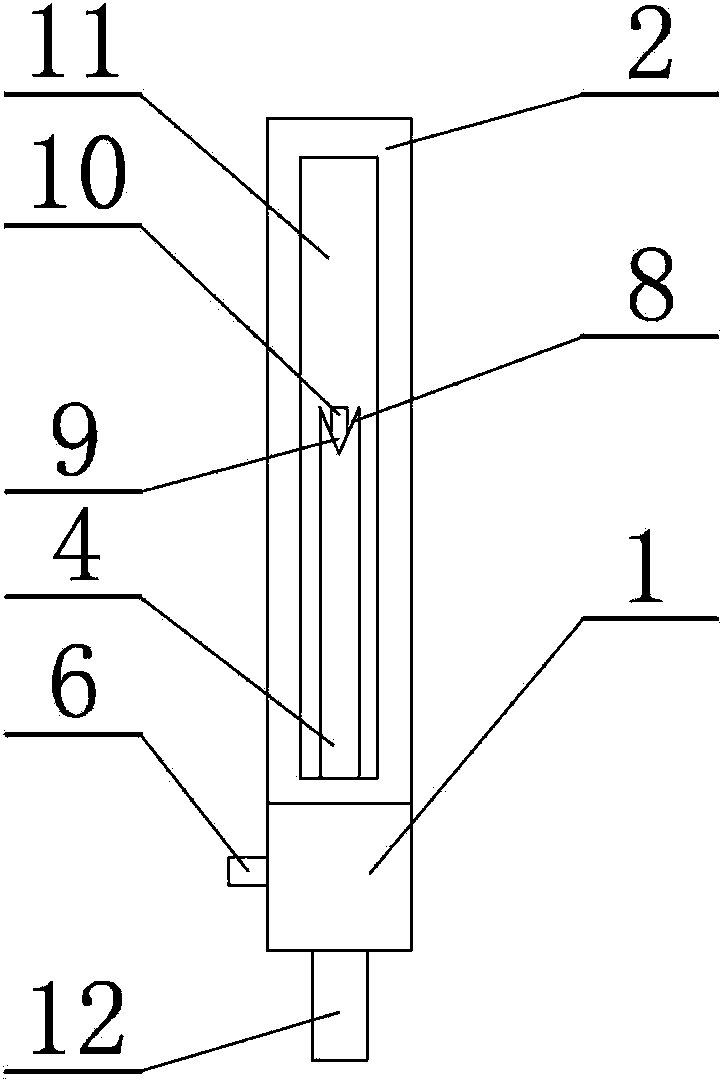 Non-contact height measuring scale