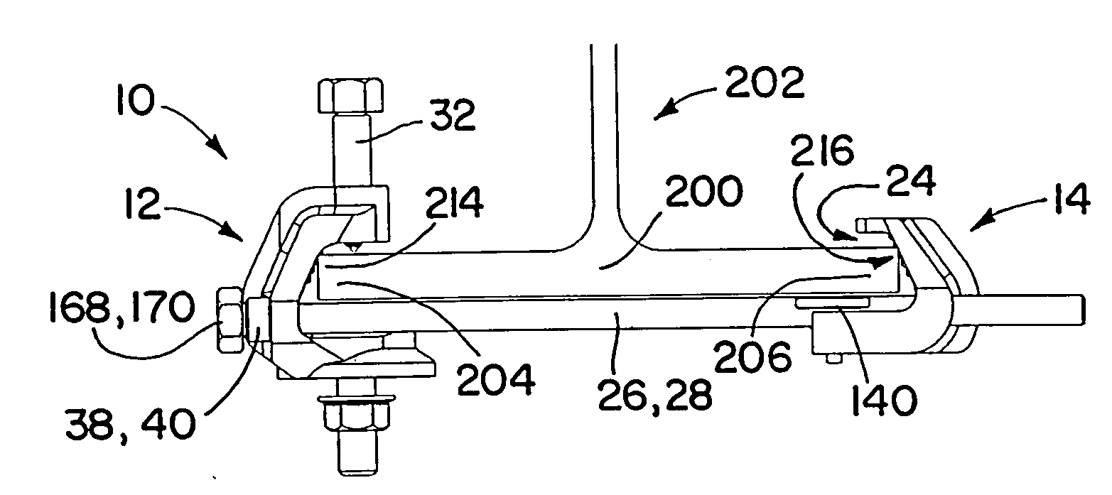 I-beam seismic sway brace clamp