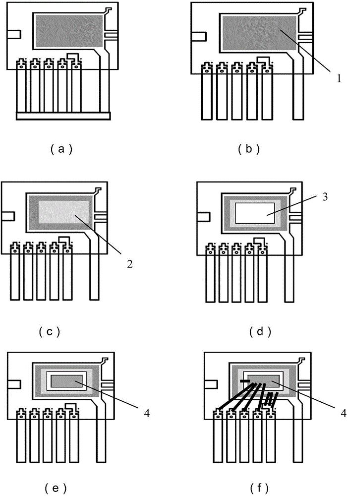 Stack type single base island SIP (System in Package) packaging process