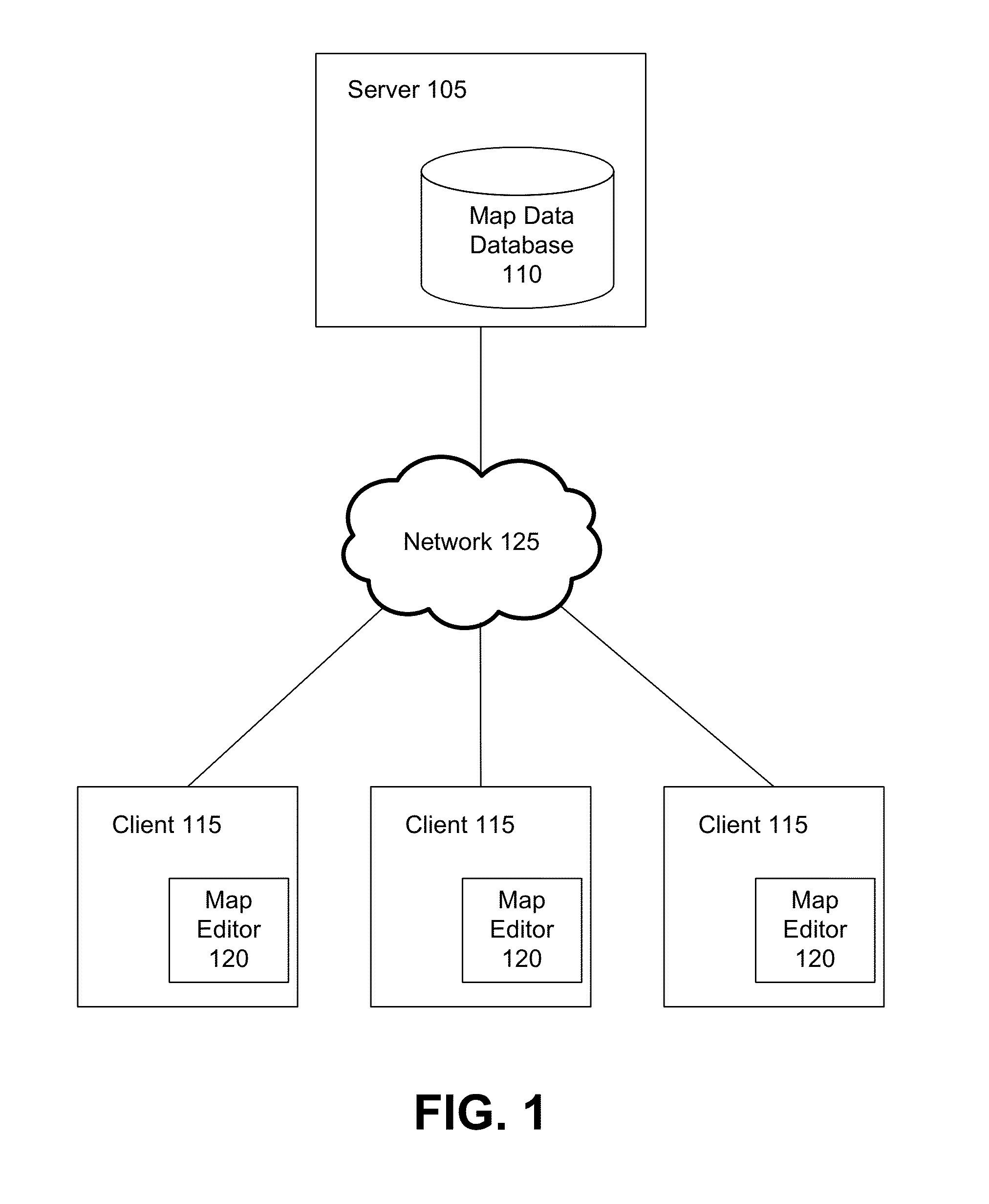 Road splitting in a map editor