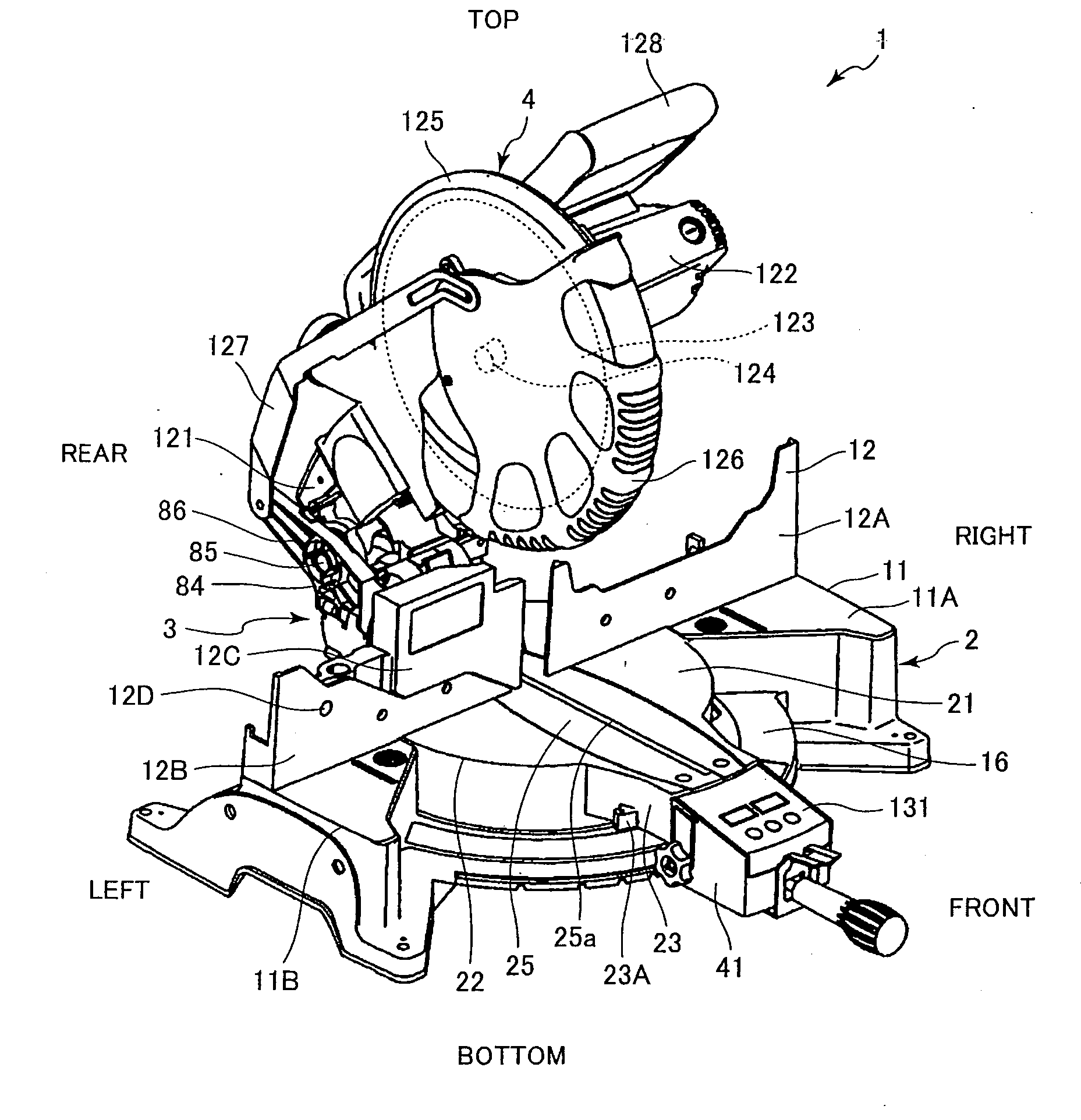 Miter saw having cut angle display device