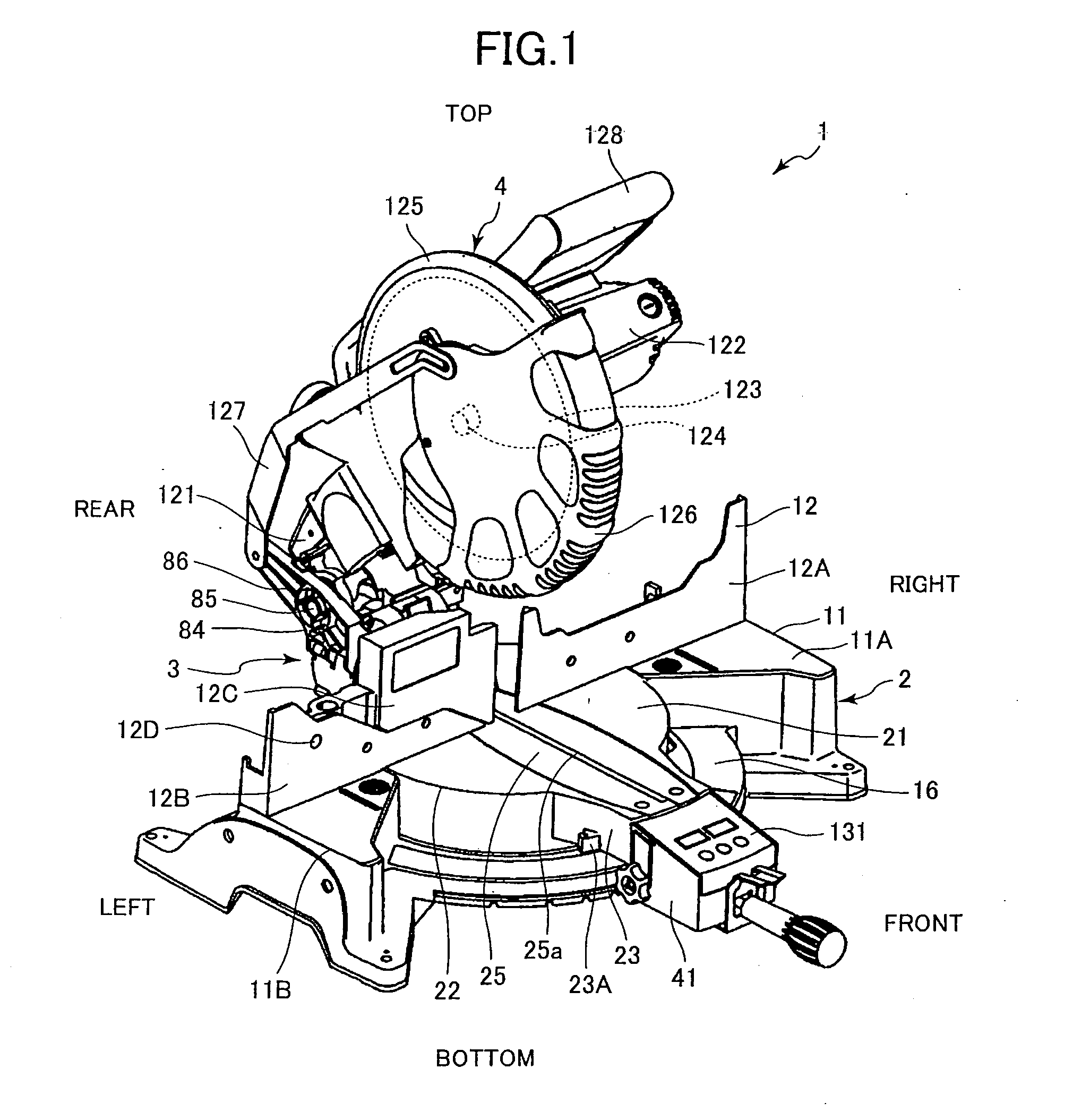 Miter saw having cut angle display device