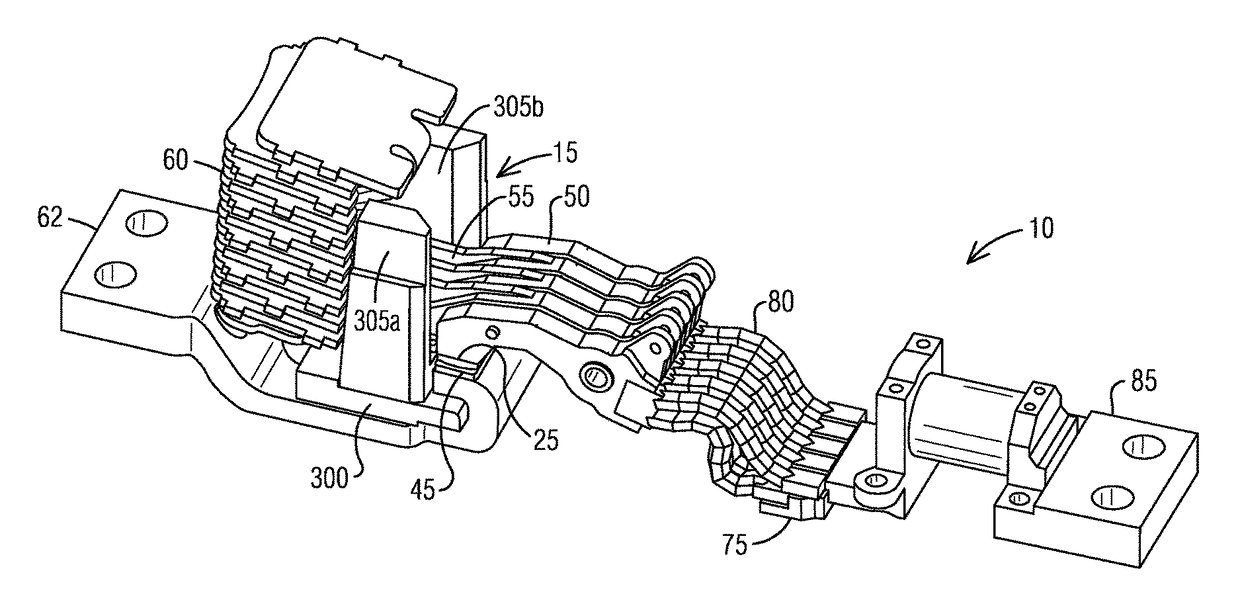 Slot motor configuration for high amperage multi-finger circuit breaker