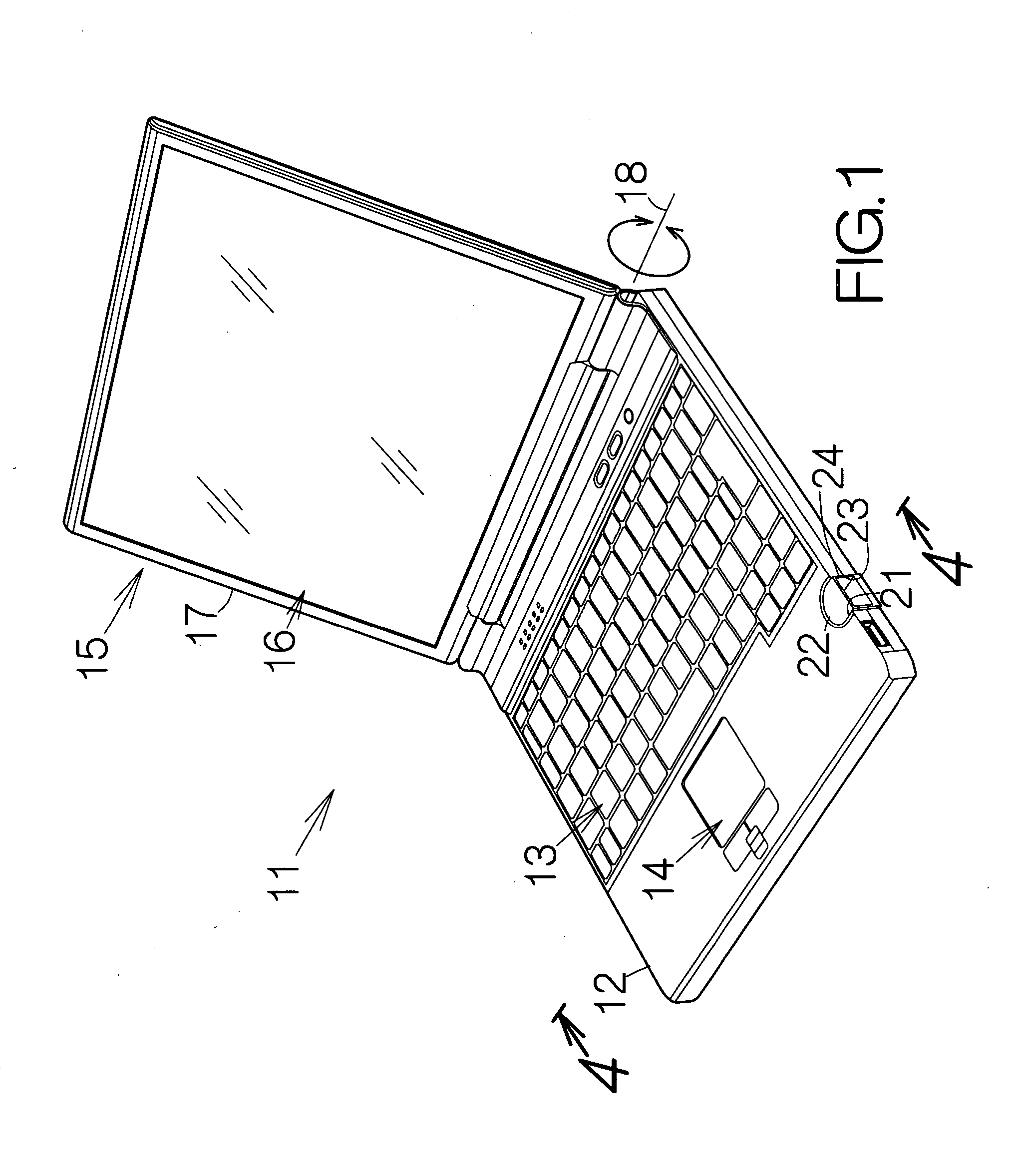 Electronic apparatus with connector of changeable attitude