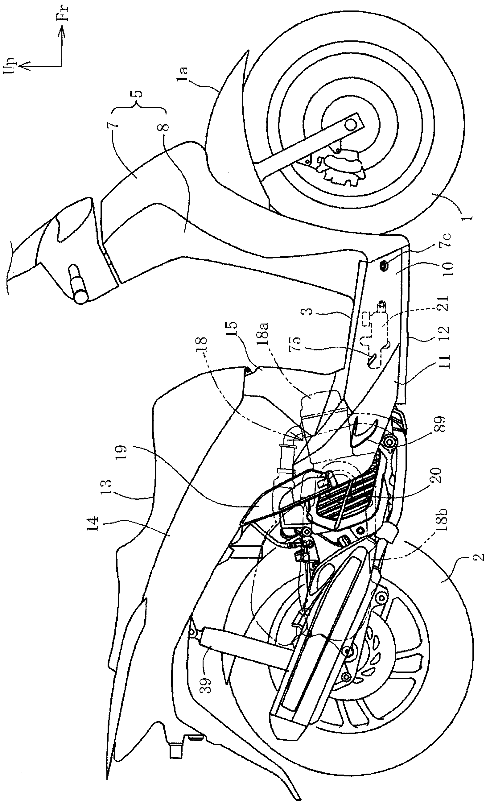 Vehicle with footboard