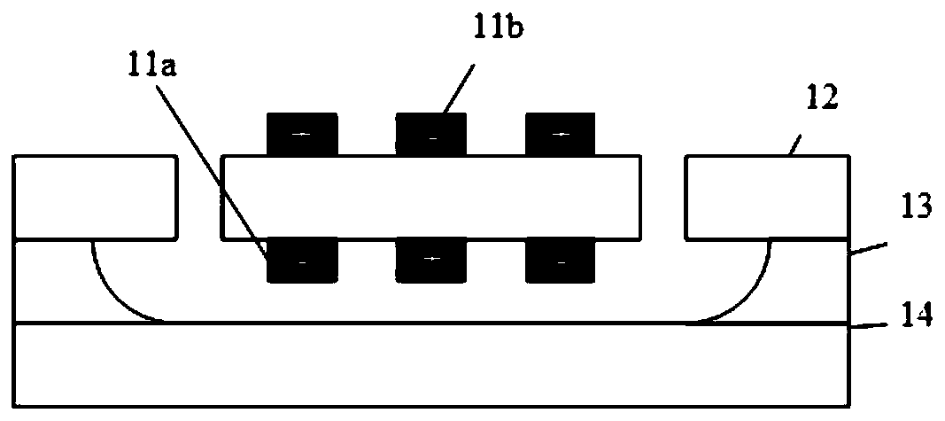 Two-dimensional coupled radio frequency piezoelectric resonator and preparation method thereof