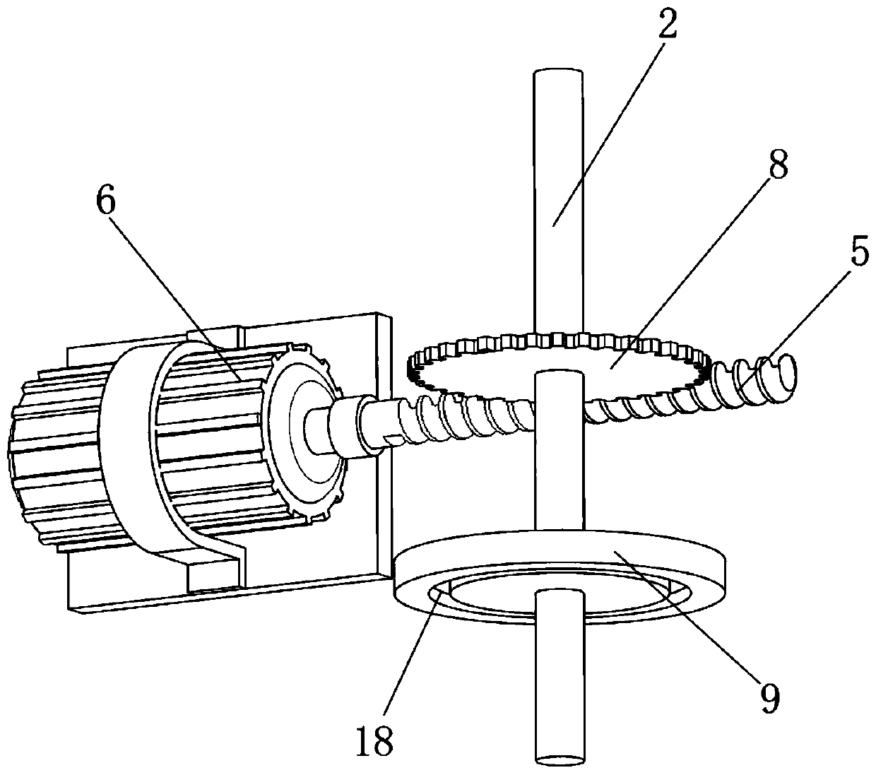 Discharging device with rice processing and weighing effects