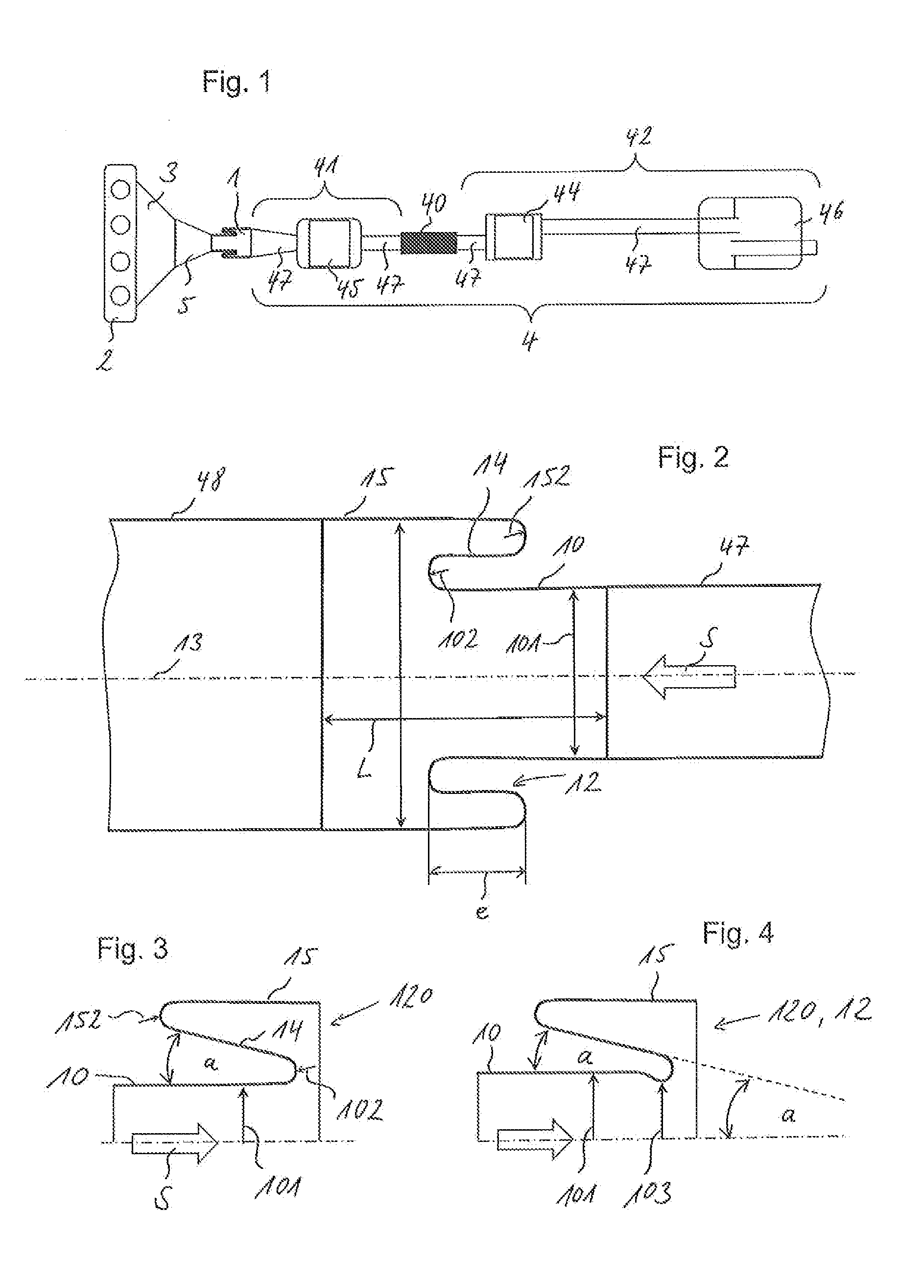 Tubular acoustic insulating element