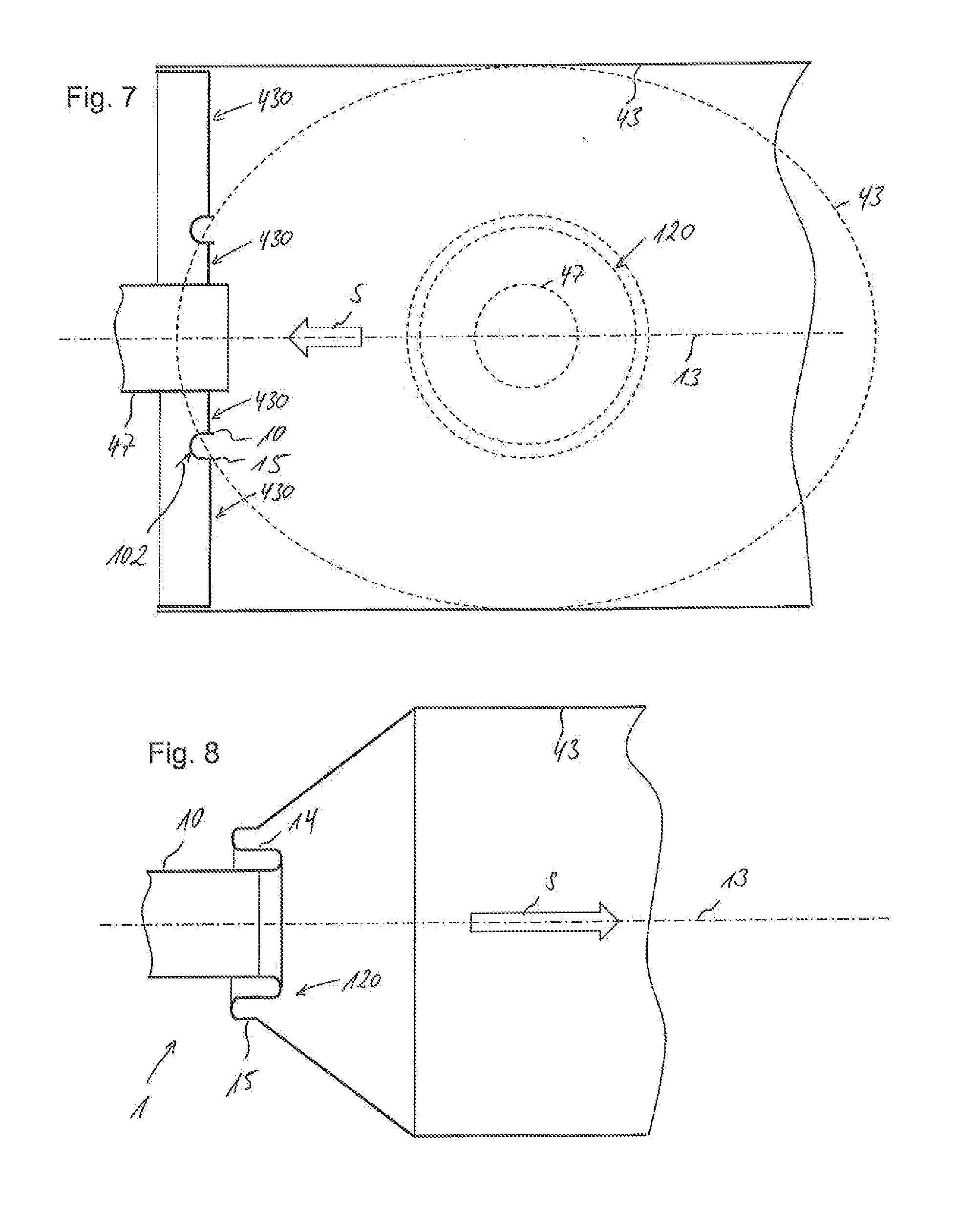 Tubular acoustic insulating element