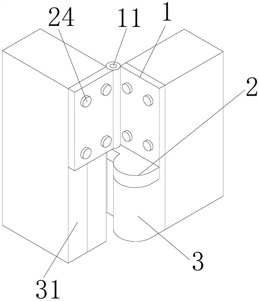 Furniture door connecting device