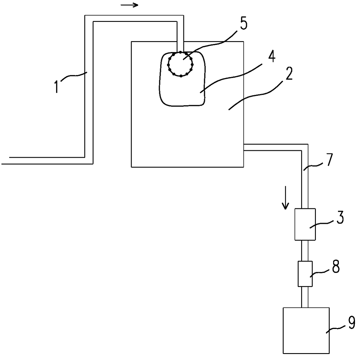 Flow liquid auxiliary agent automatic conveying device