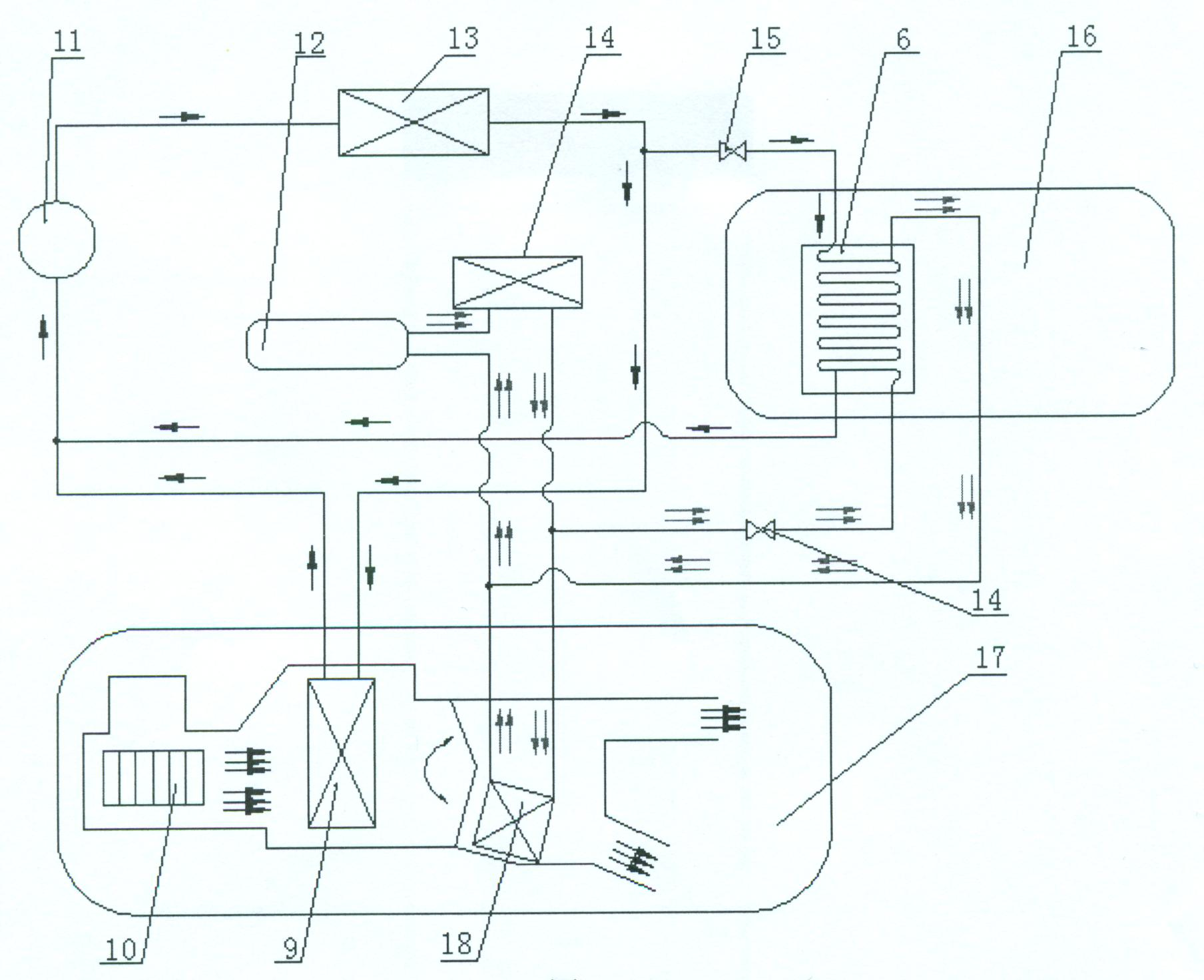 Power battery of motor vehicle provided with air conditioning system