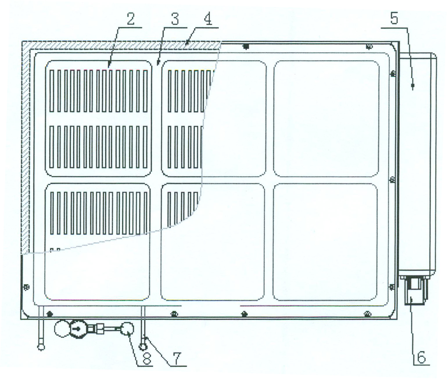 Power battery of motor vehicle provided with air conditioning system