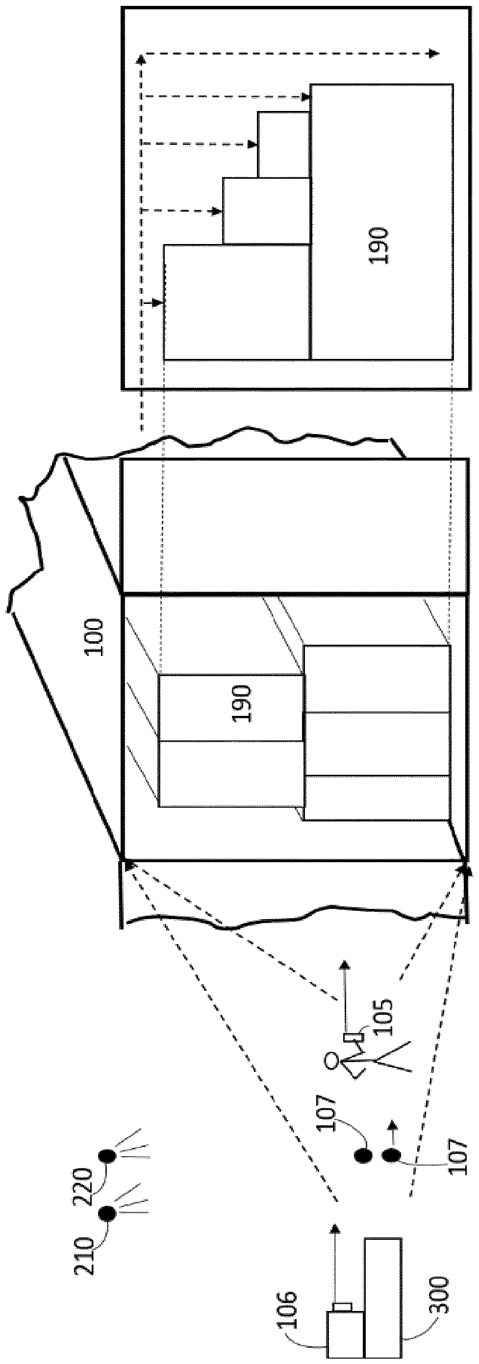 Arrangement, method, apparatus, and software for inspecting a container