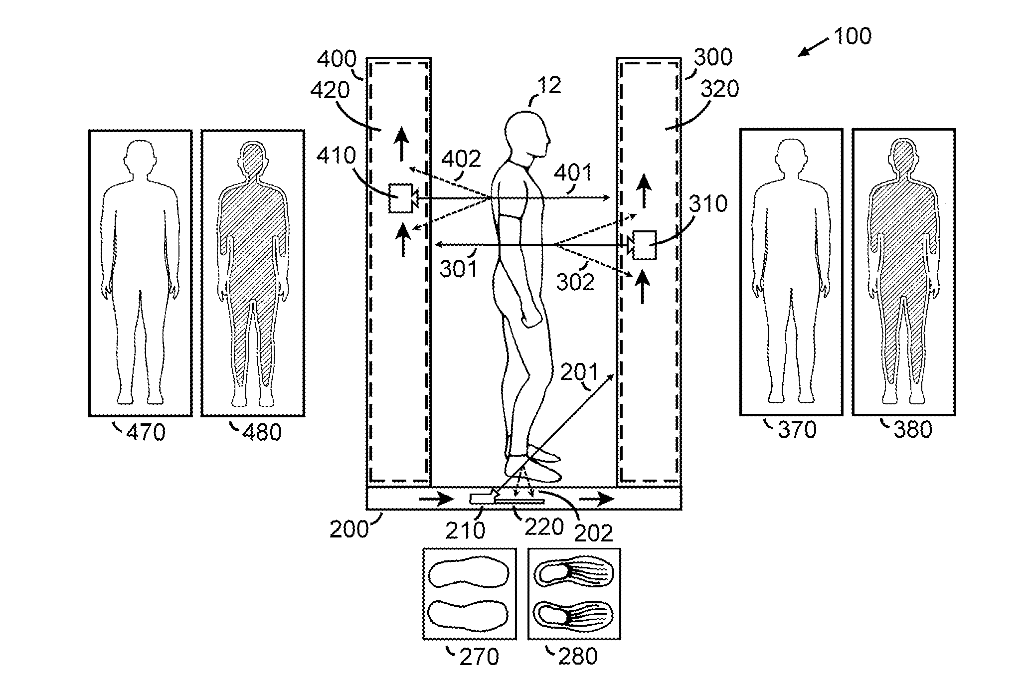 Reduced Width Body Scanner