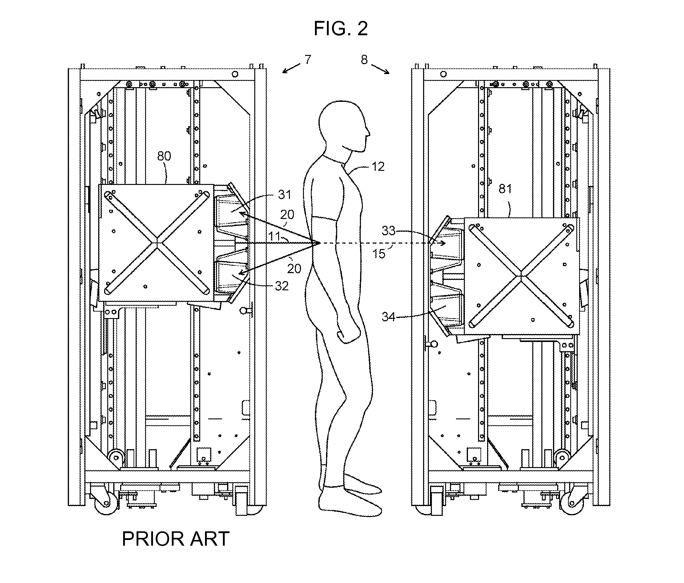 Reduced Width Body Scanner