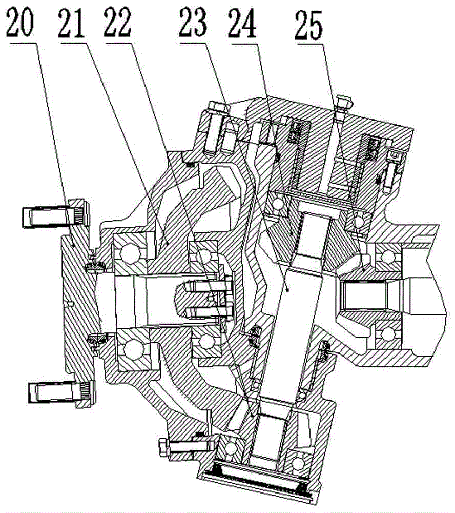 Tractor front drive axle provided with cylindrical helix gear-type limited slip differential