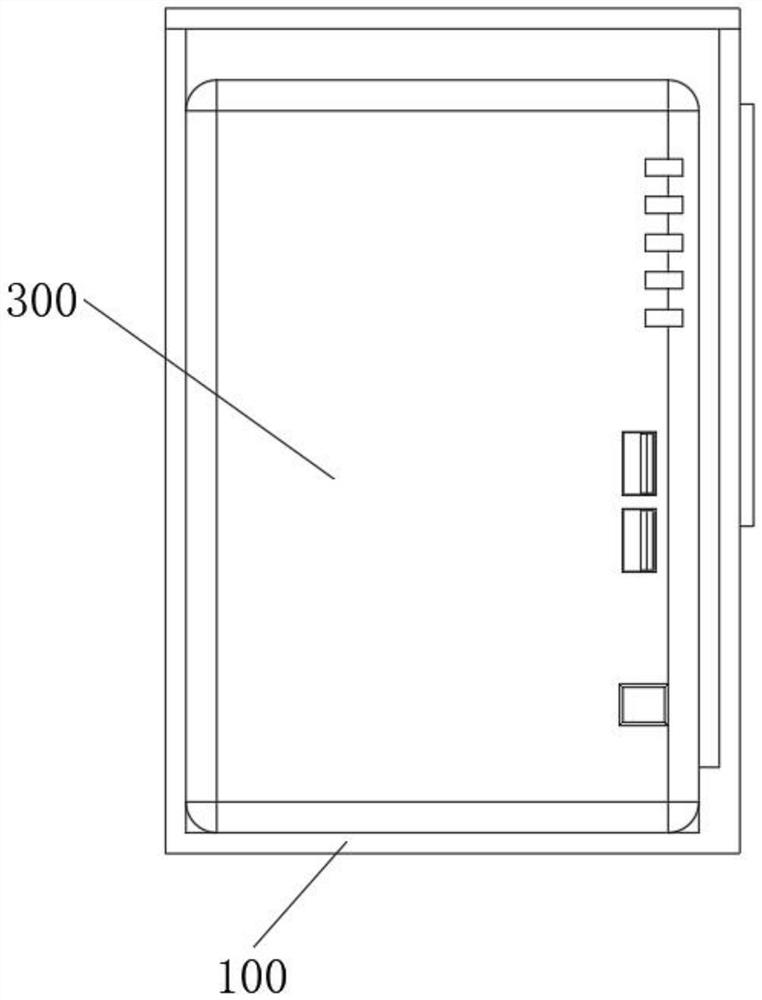 Anti-theft storage device below network data line