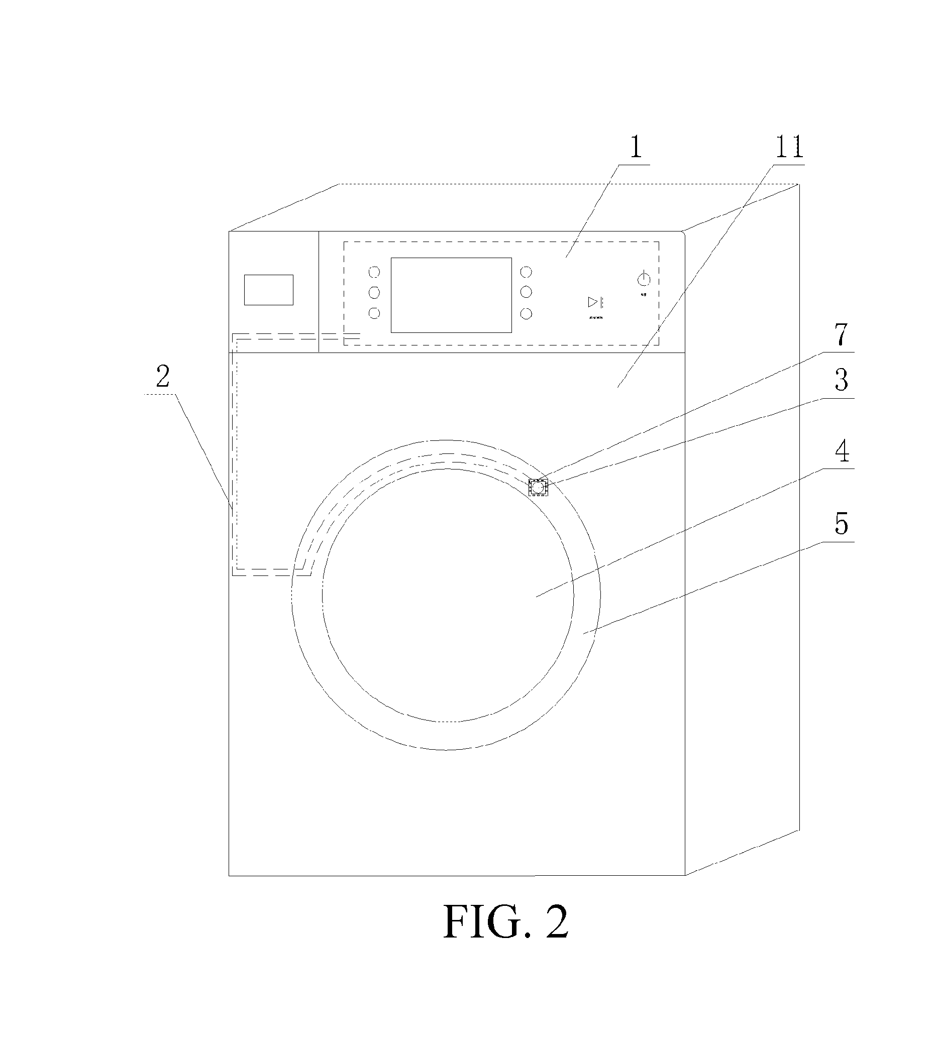 Door-opening indicator for drum washing machine and door-opening control method therefor