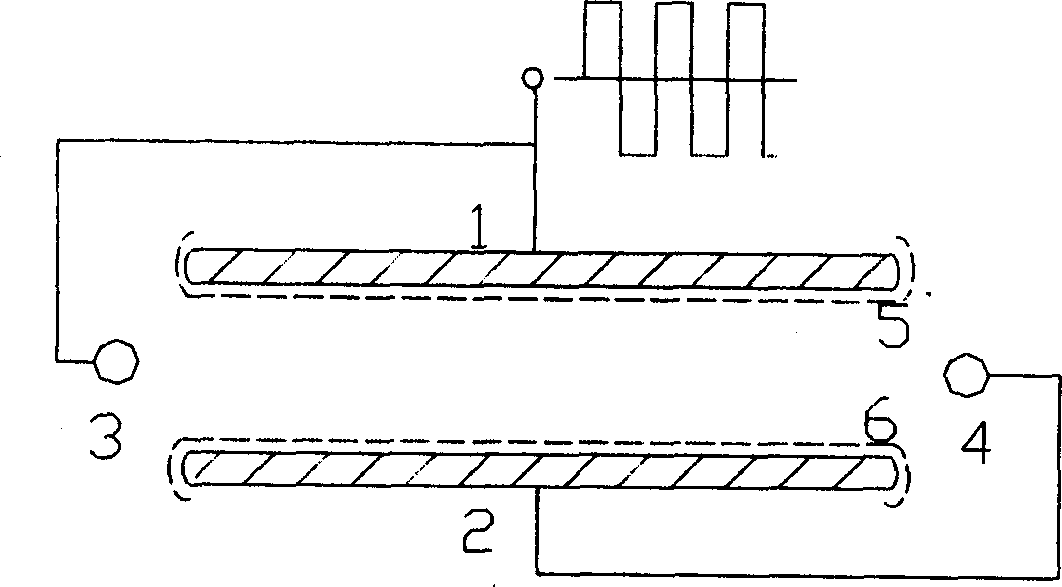 Pulse preionization high-frequency discharging panel gas laser