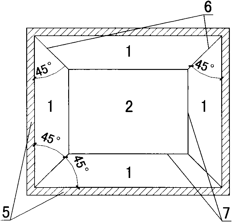 Hollow core slab for combined use of filling rods and filling boxes