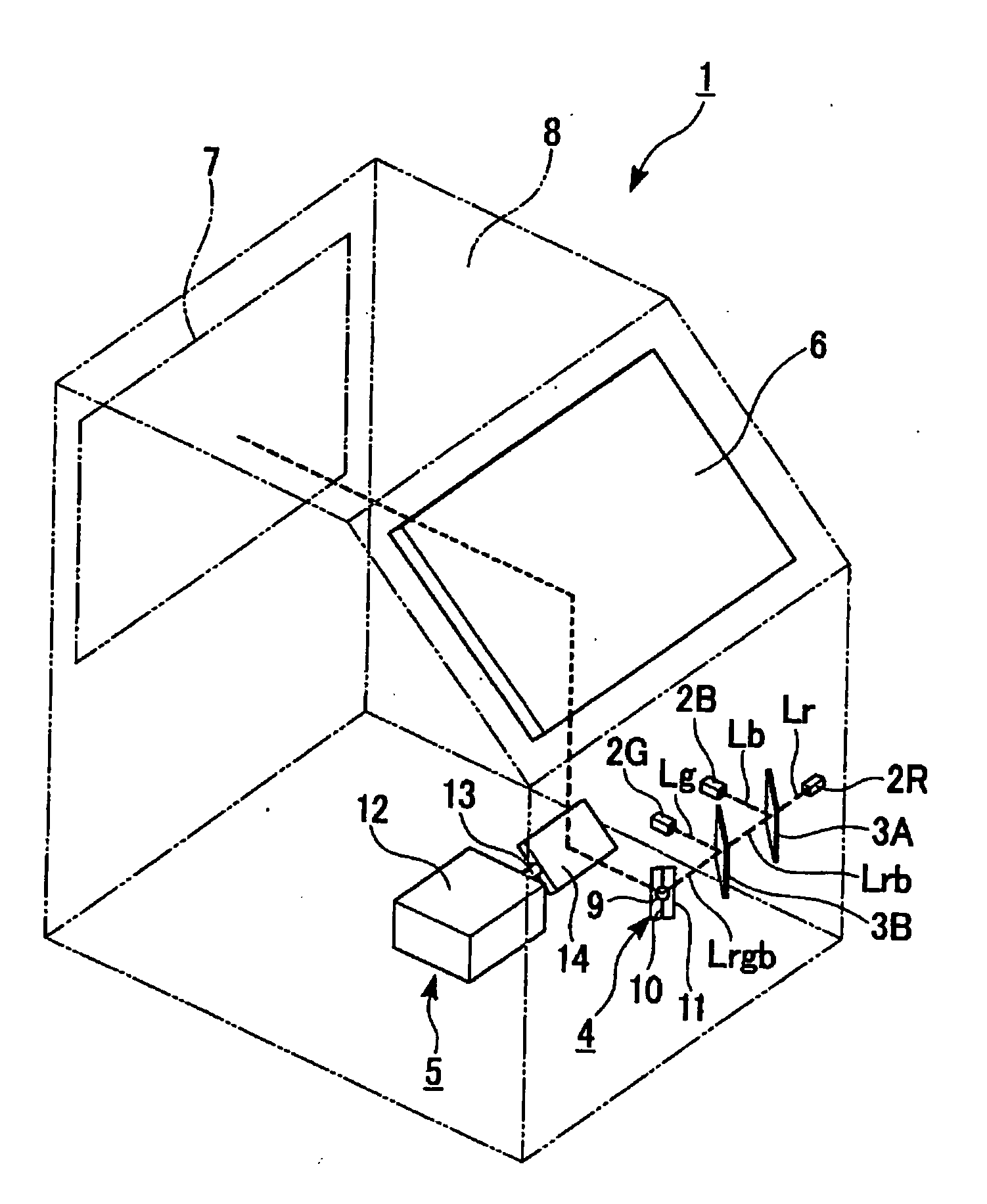 Scanning type image display device