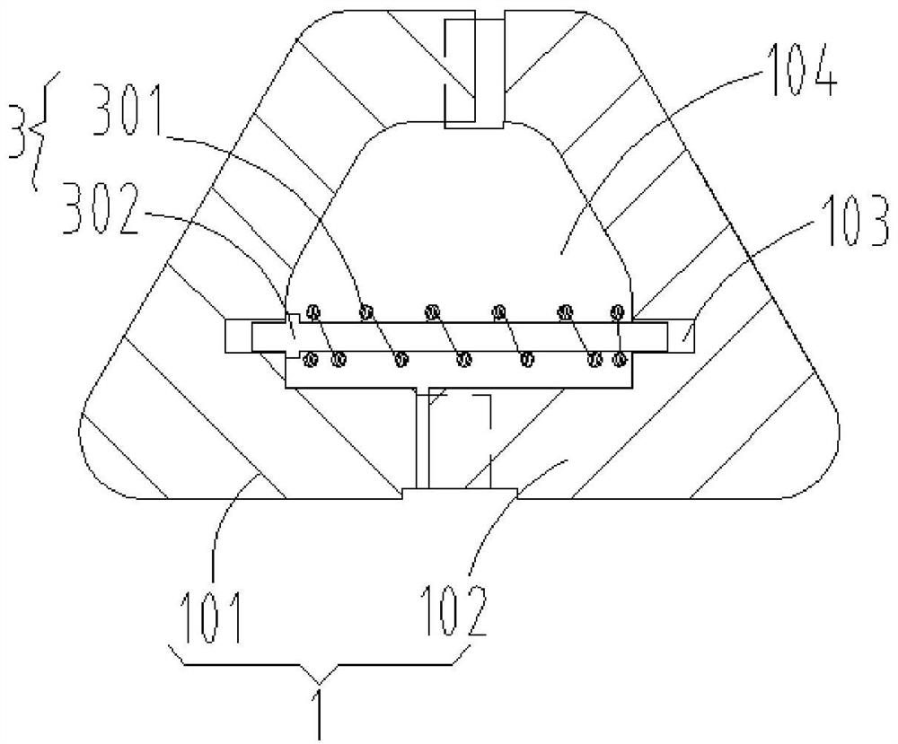 Bearing protection device, magnetic suspension bearing and system thereof