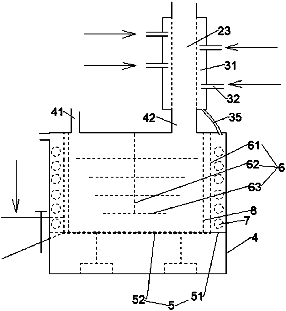 Energy-saving circulation system for mixing and smashing compound fertilizers