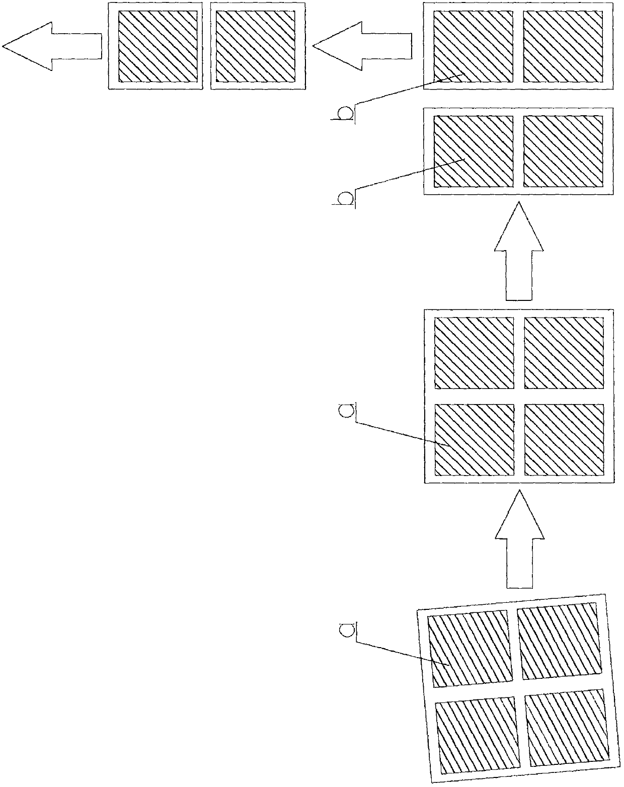 Fragmenting system for laminated PCB and segmenting method of fragmenting system