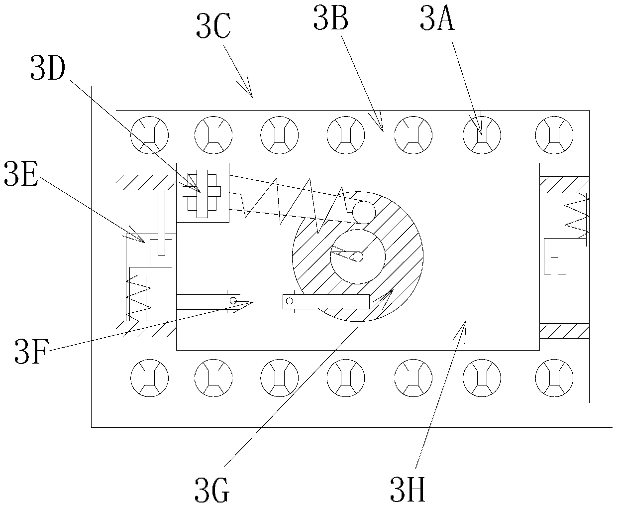 Intelligent logistics conveyor for flexible dynamic centralized reorganization and storage of warehouse