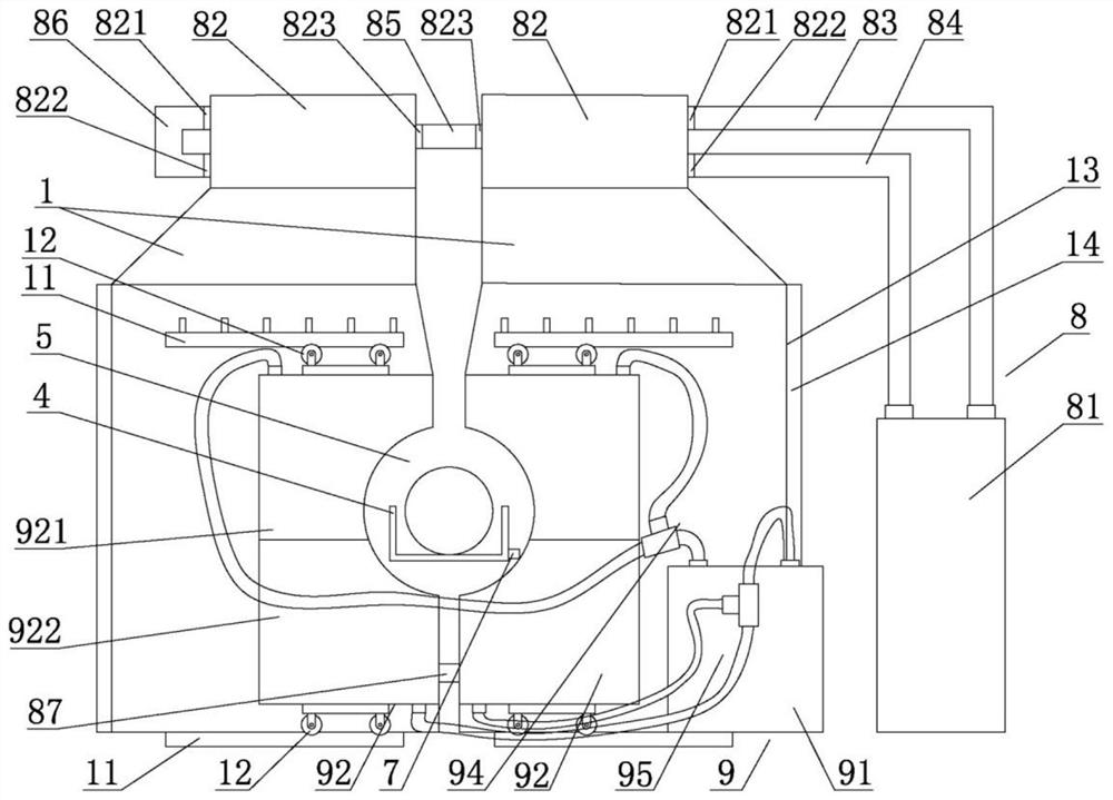 Round steel surface defect online detection system and detection method