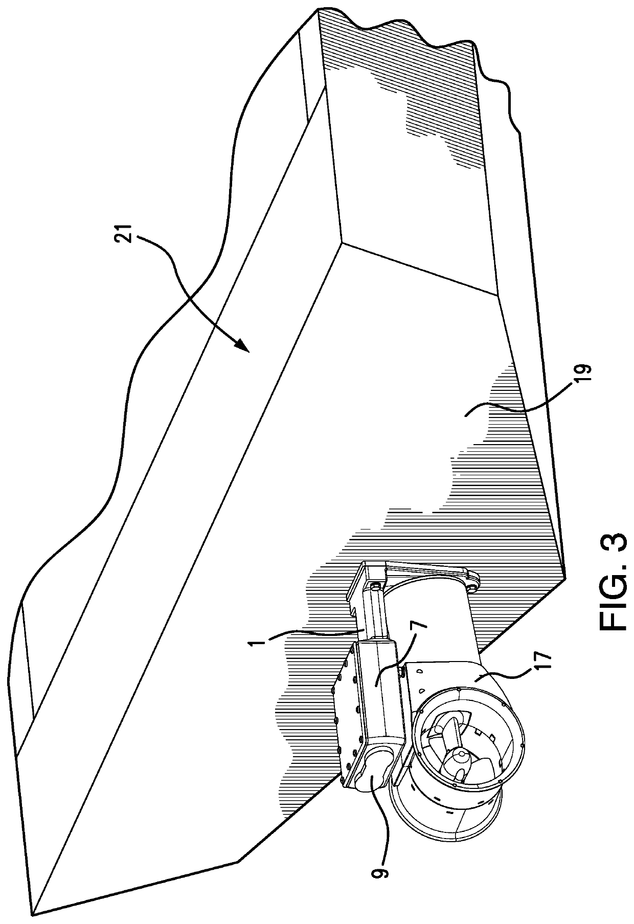 Bracket for mounting a thruster to a boat