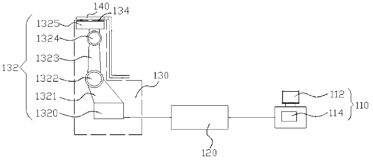 Machinery-washing operating arm with electrified water for electric power engineering