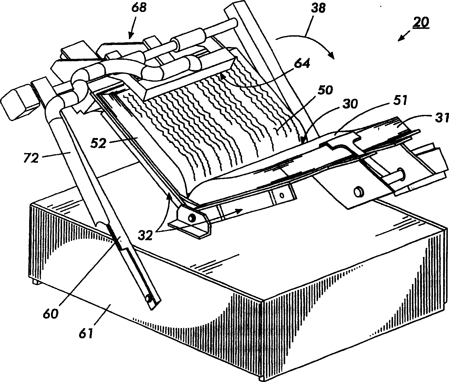 Page turning apparatus with a vacuum plenum and an adaptive air fluffer