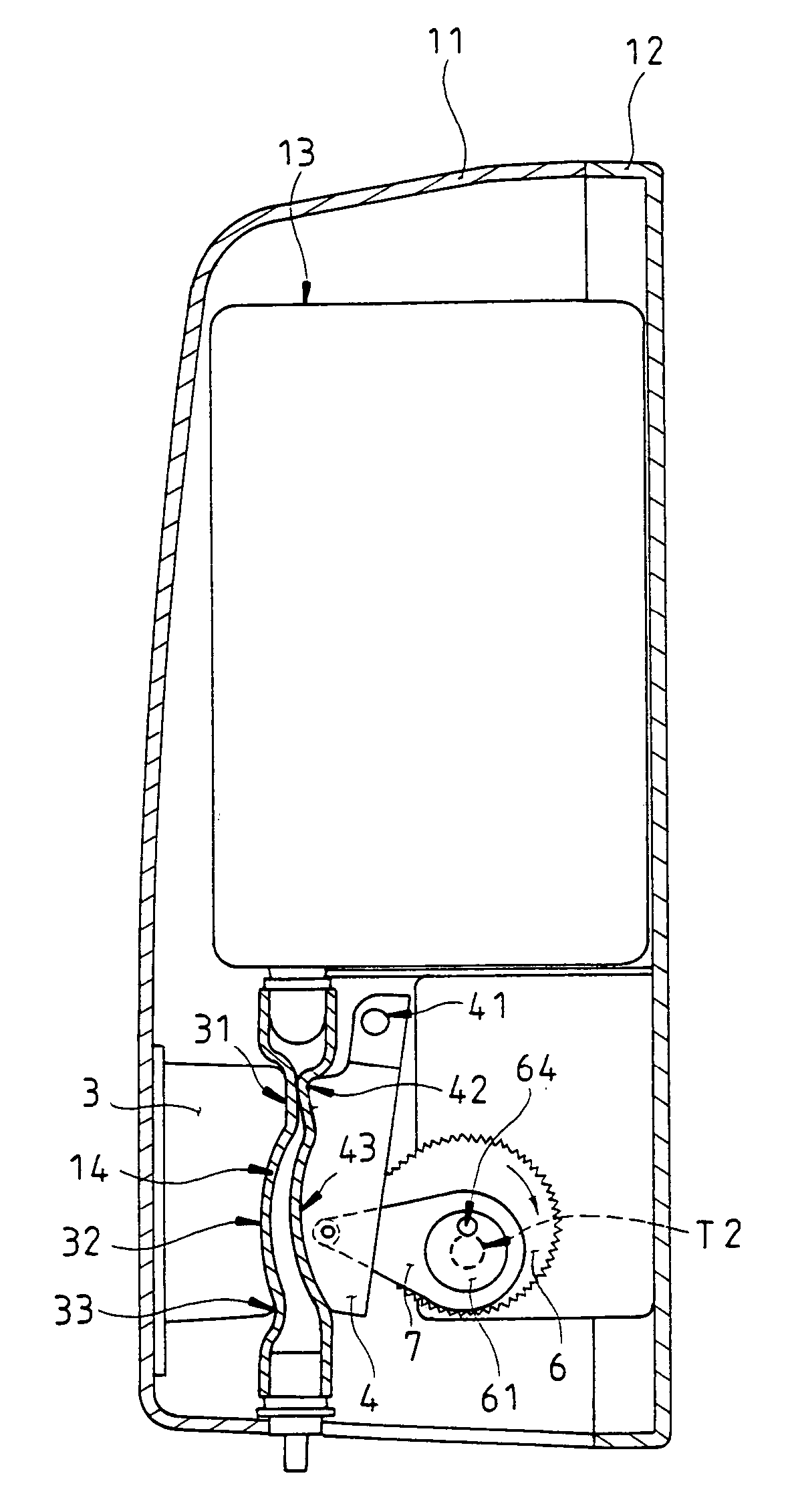 Automatic soap dispenser structure